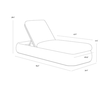 SUNPAN Barcelona Lounger – Grey