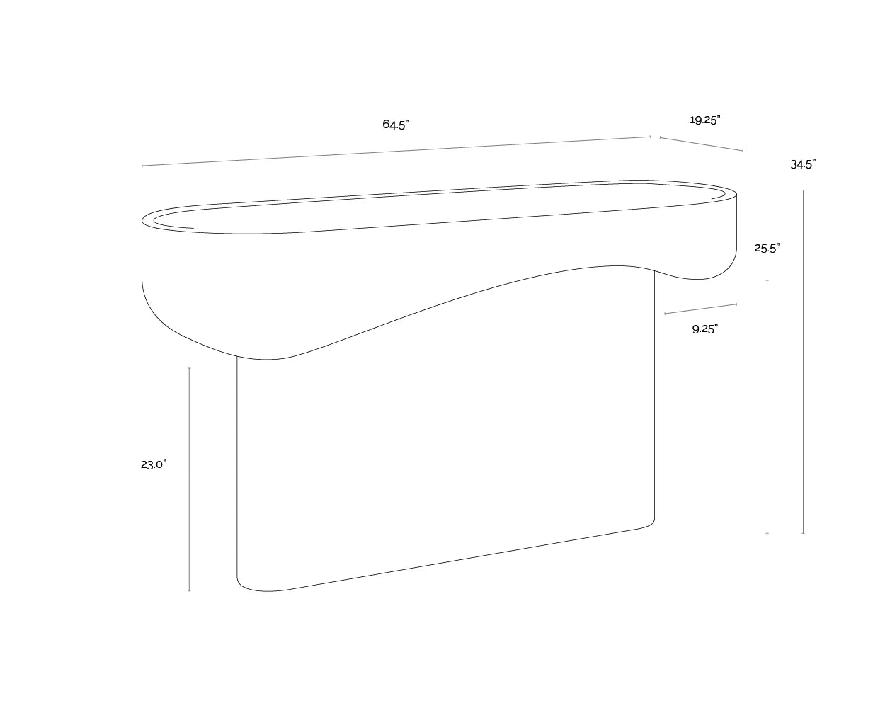 SUNPAN Oreste Console Table