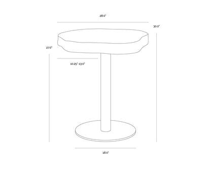 SUNPAN Delmont Bistro Table – 28"