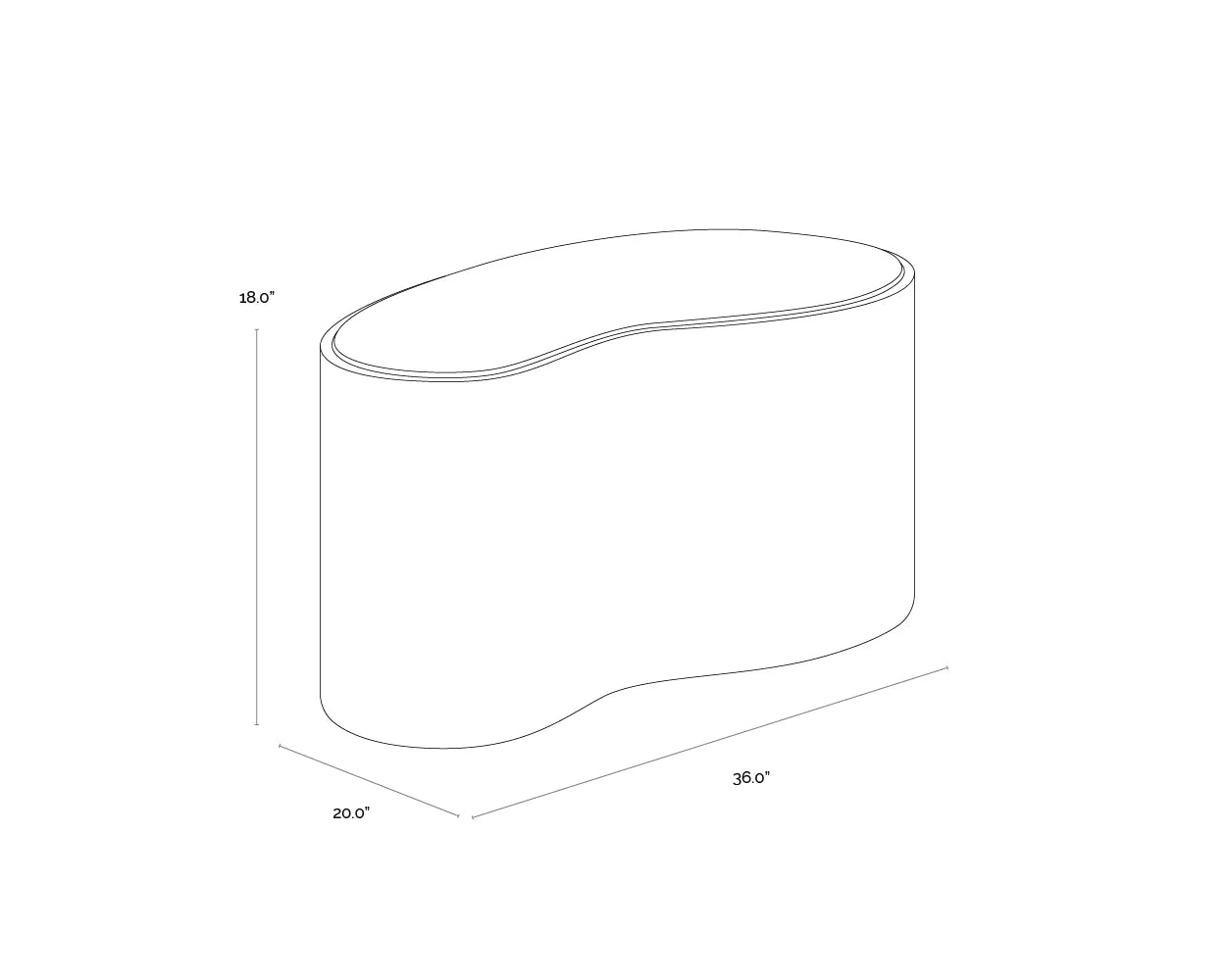 SUNPAN Ishiko Coffee Table – Medium