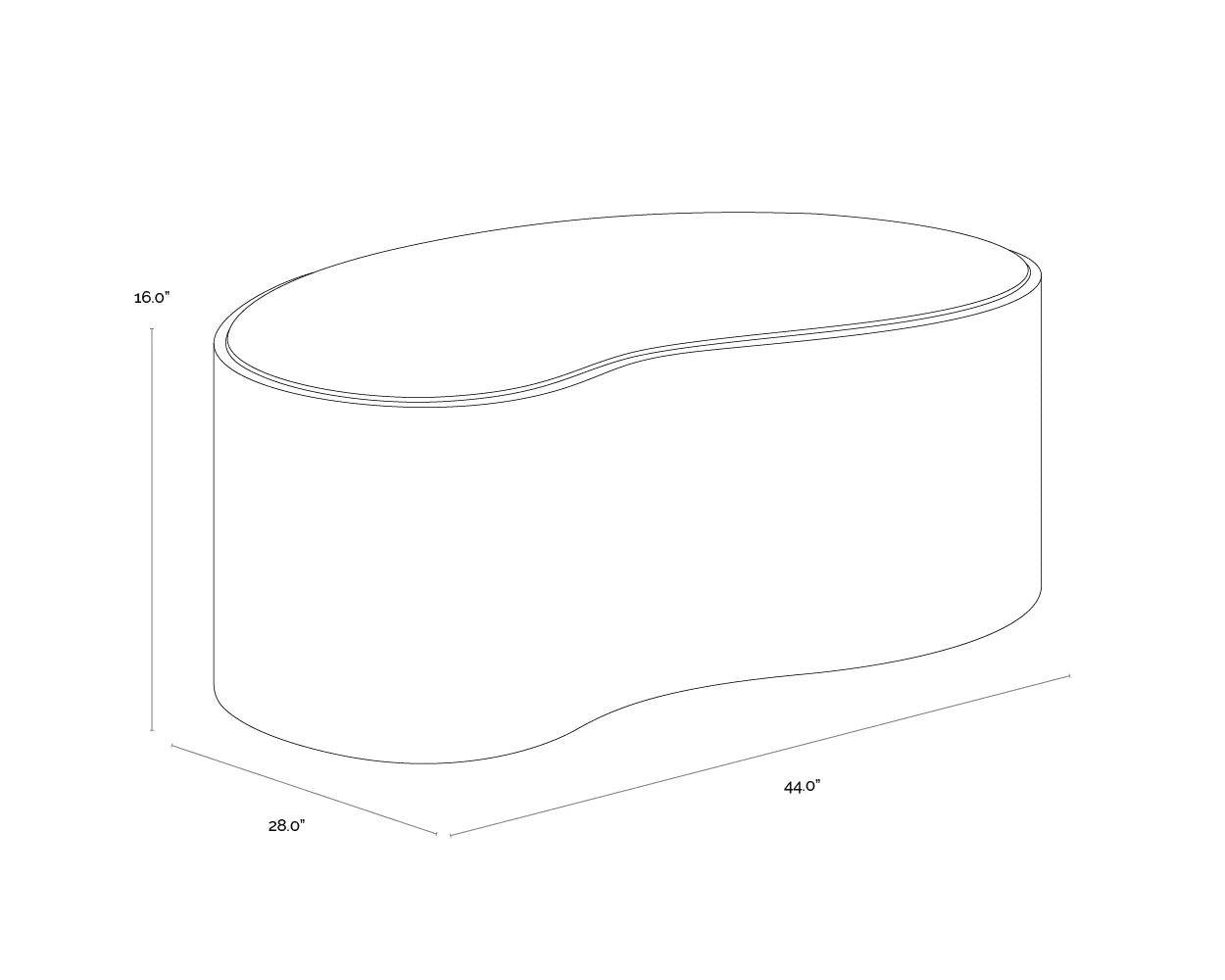 SUNPAN Ishiko Coffee Table – Large
