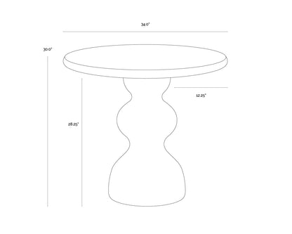 SUNPAN Raul Bistro Table – 34"