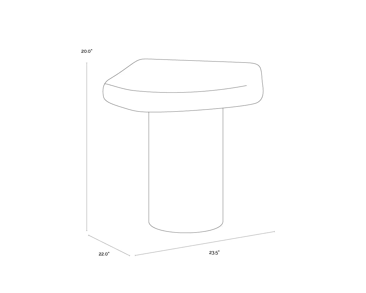 SUNPAN Detti End Table