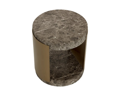 SUNPAN Cavette End Table - Marble Look