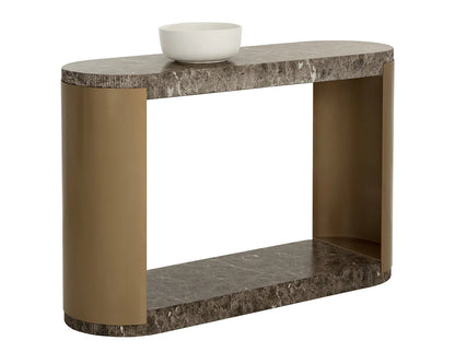 SUNPAN Cavette Console Table - Marble Look