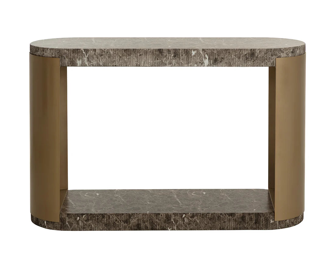 SUNPAN Cavette Console Table - Marble Look