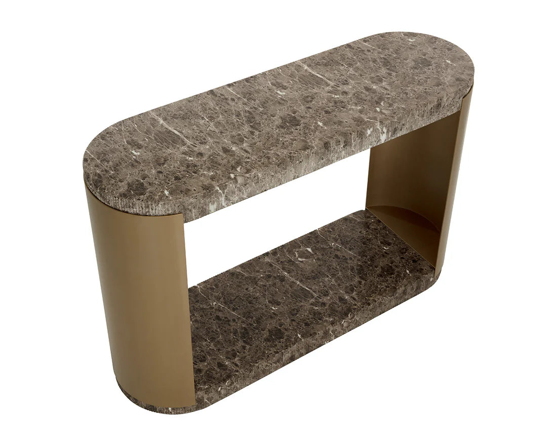 SUNPAN Cavette Console Table - Marble Look