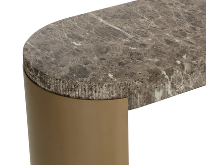 SUNPAN Cavette Console Table - Marble Look
