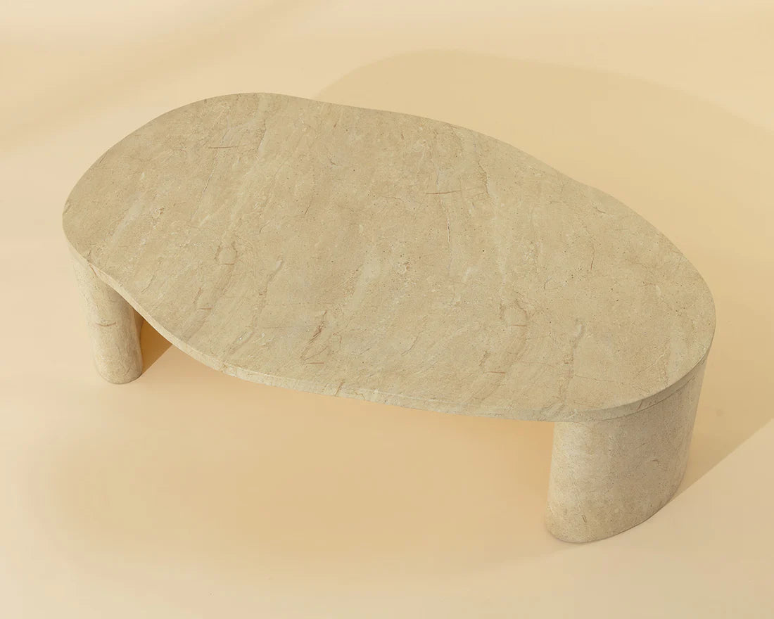SUNPAN Savinah Coffee Table - Travertine Look