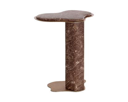SUNPAN Isola End Table - Marble Look
