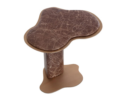 SUNPAN Isola End Table - Marble Look