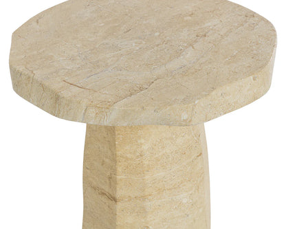 SUNPAN Baldur End Table - Travertine Look