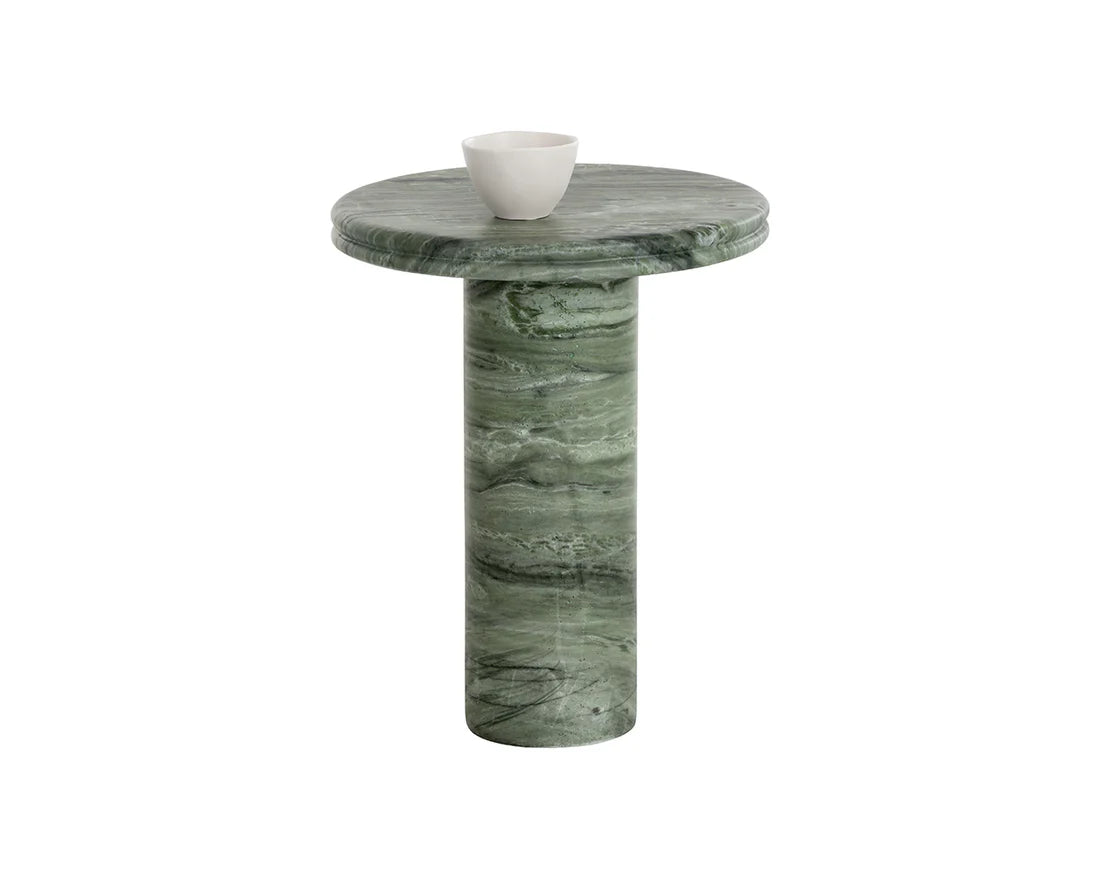 SUNPAN Bastion End Table - Marble Look