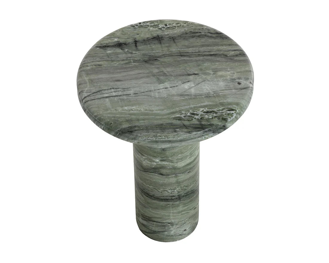 SUNPAN Bastion End Table - Marble Look