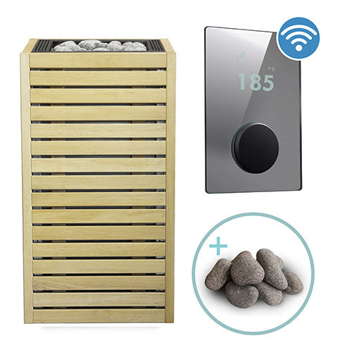 HUUM CORE Series Sauna Heater Package, Alder Wood Exterior, Up to 10.5kW