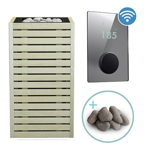 HUUM CORE Series Sauna Heater Package, Aspen Wood Exterior, Up to 10.5kW
