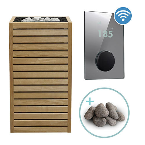 HUUM CORE Series Sauna Heater Package, Thermo-Aspen Wood Exterior, Up to 10.5kW