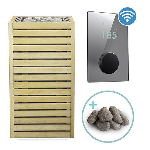 HUUM CORE Series Sauna Heater Package, Alder Wood Exterior, Up to 10.5kW