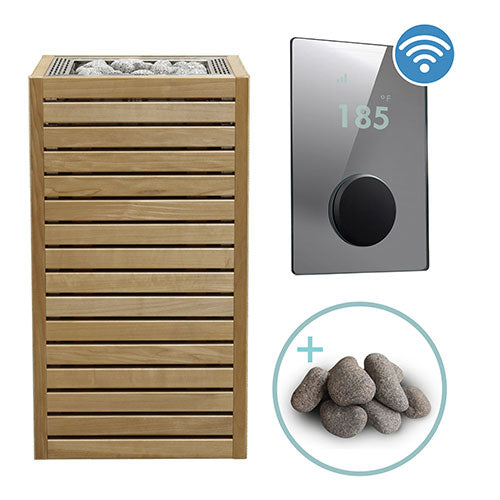 HUUM CORE Series Sauna Heater Package, Thermo-Aspen Wood Exterior, Up to 10.5kW