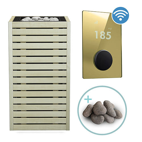HUUM CORE Series Sauna Heater Package, Aspen Wood Exterior, Up to 10.5kW