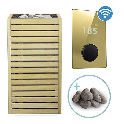 HUUM CORE Series Sauna Heater Package, Alder Wood Exterior, Up to 10.5kW
