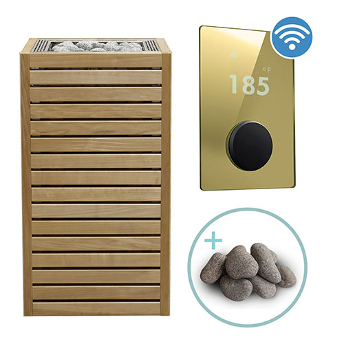 HUUM CORE Series Sauna Heater Package, Thermo-Aspen Wood Exterior, Up to 10.5kW