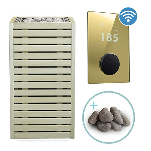 HUUM CORE Series Sauna Heater Package, Aspen Wood Exterior, Up to 10.5kW
