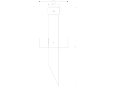Tempest Torches  15" Commercial Ground Spike, Plastic