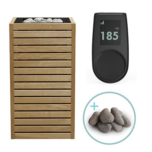 HUUM CORE Series Sauna Heater Package, Thermo-Aspen Wood Exterior, Up to 10.5kW
