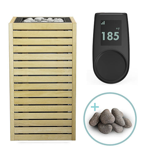 HUUM CORE Series Sauna Heater Package, Alder Wood Exterior, Up to 10.5kW