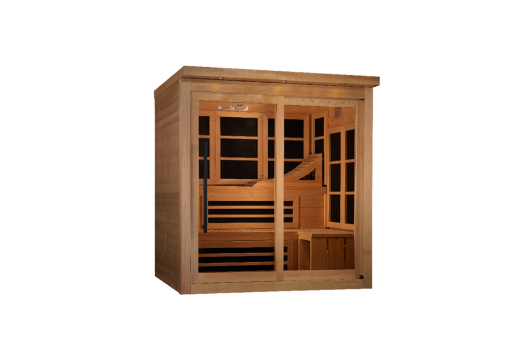 Golden Designs Monaco Limited Edition 6-person PureTech™ Near Zero EMF FAR Infrared Sauna
