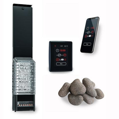 Saunum Air 5 Sauna Heater Package Air Series 4.8kW Sauna Heater Package Stainless Steel