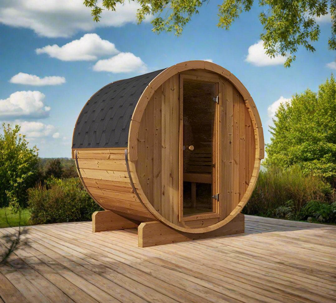 SaunaLife Model E6 Sauna Barrel, 3-Person - SL-MODELE6