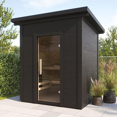 SaunaLife Model G2 Garden-Series Outdoor Home Sauna Kit, Up to 6 Persons - SL-MODELG2