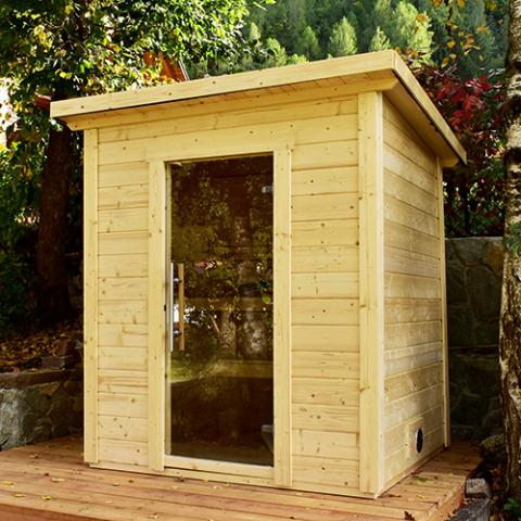 SaunaLife Model G2 Garden-Series Outdoor Home Sauna Kit, Up to 6 Persons - SL-MODELG2