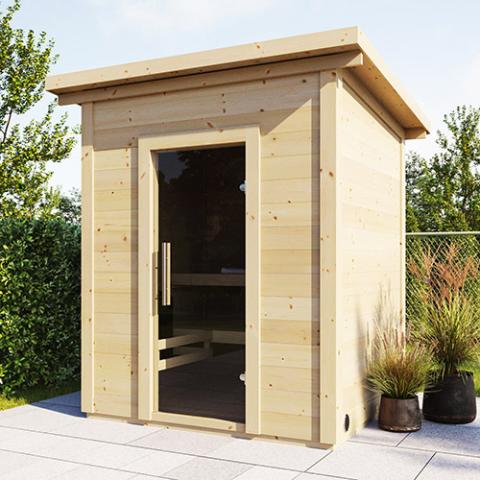 SaunaLife Model G2 Garden-Series Outdoor Home Sauna Kit, Up to 6 Persons - SL-MODELG2