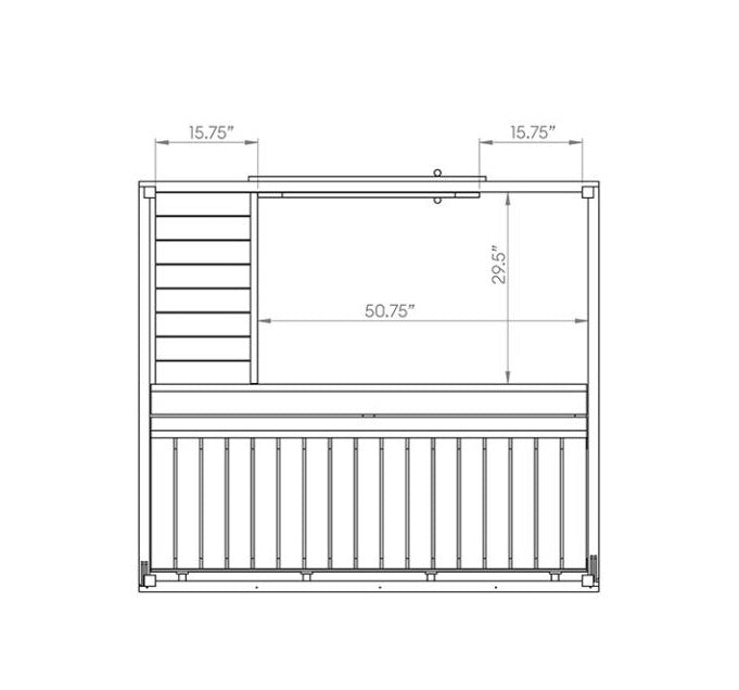 SaunaLife Model G2 Garden-Series Outdoor Home Sauna Kit, Up to 6 Persons - SL-MODELG2