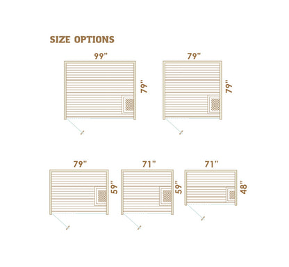 Auroom Libera Wood Indoor Sauna Kit – Elegant Vertical Wood Design (Up to 6 Persons)