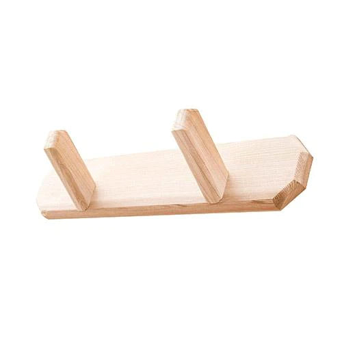 Scandia 2-Peg Cedar Towel Hanger - SN-AC-2PEG-TH