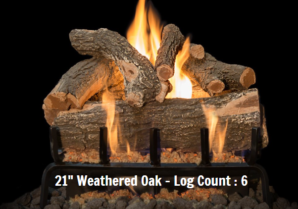 Grand Canyon Gas Logs Arizona Weathered Oak Log Sets, 18” to 60”