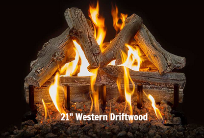 Grand Canyon Gas Logs Western Driftwood Log Sets, 18” to 42”