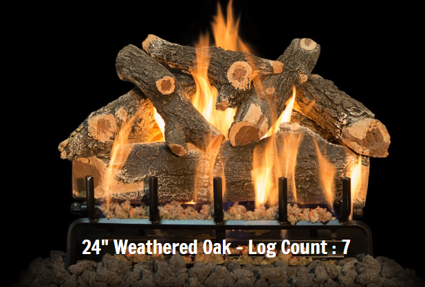 Grand Canyon Gas Logs Arizona Weathered Oak Log Sets, 18” to 60”