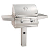 Fire Magic Choice C430s 24" In-Ground Post Mount Grill with Analog Thermometer and 1-Hour Timer on Post