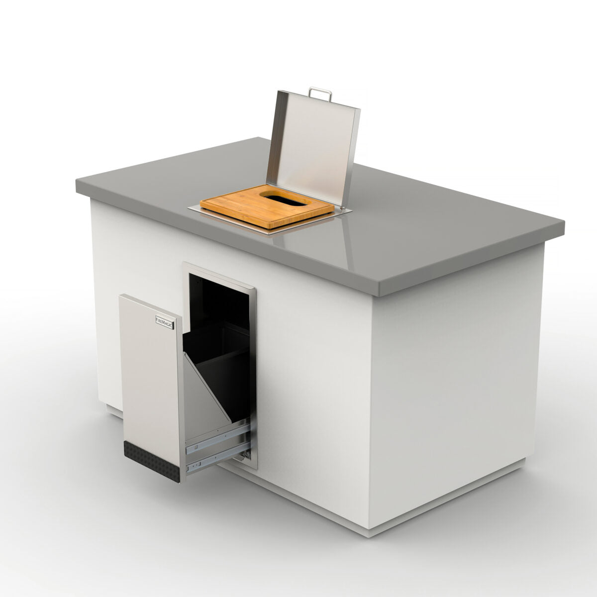 Fire Magic Cut and Clean Combo Trash Chute with Cutting Board- 53816