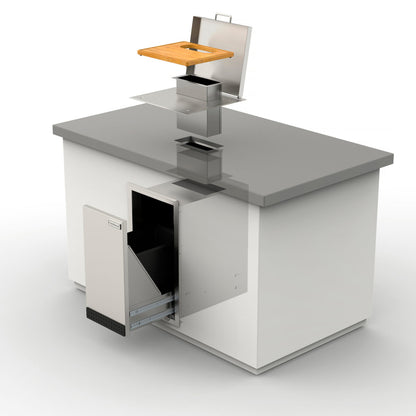 Fire Magic Cut and Clean Combo Trash Chute with Cutting Board- 53816