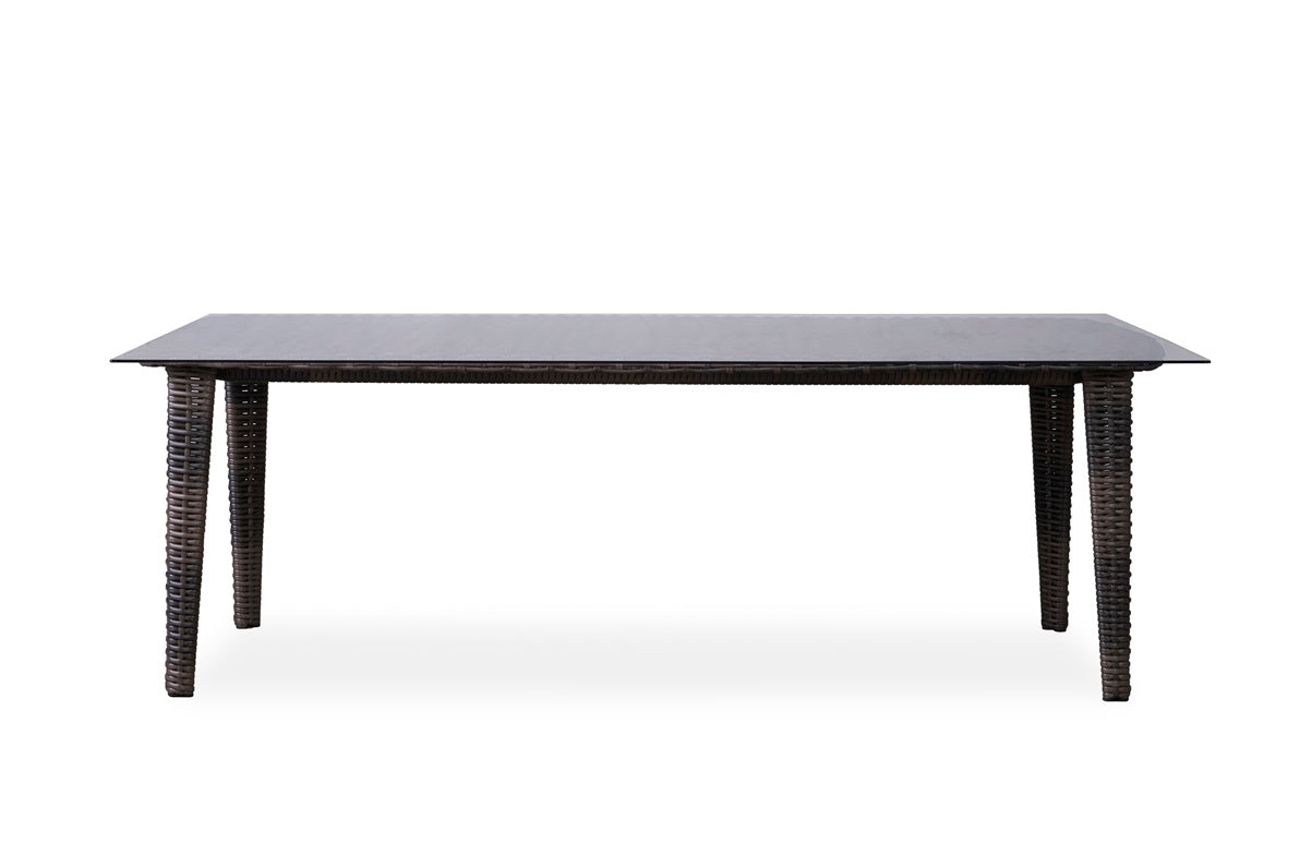 Lloyd Flanders Largo 86" Rectangular Umbrella Dining Table - 241086