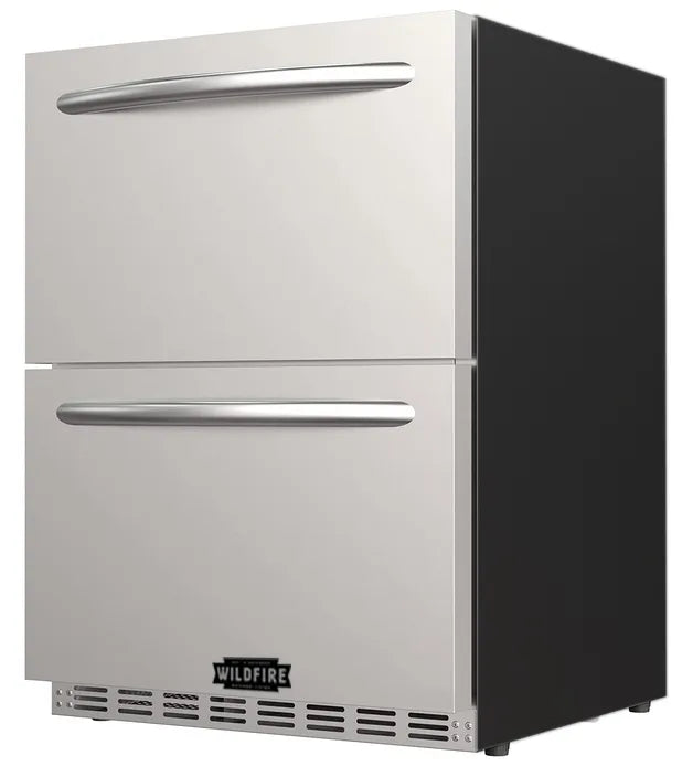 Wildfire 24" Stainless Steel Dual Drawer Fridge - WFRDD24