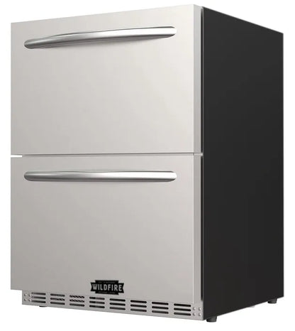 Wildfire 24" Stainless Steel Dual Drawer Fridge - WFRDD24