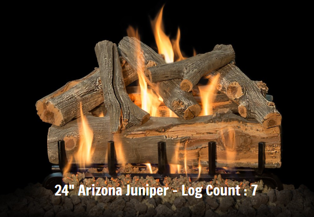 Grand Canyon Gas Logs Arizona Juniper Logs Sets, 18” to 42”