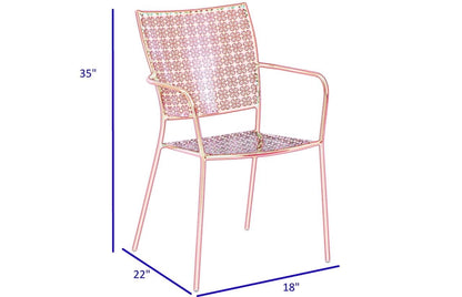 Alfresco Home Martini Cherry Pie 3 PC Patio Dining Set - 26-1301